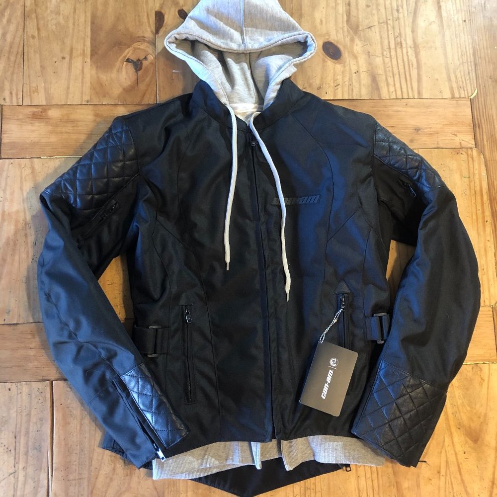 Textile and Leather Motorcycle Jacket